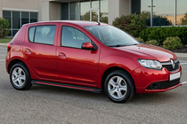 Renault Sandero 2013-2022 Progi Boczné Maya Red (2 szt., Aluminium) zdjęcia 1