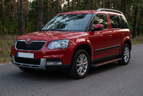Skoda Yeti 2009-2017 Progi Boczné Maya Red (2 szt., Aluminium) zdjęcia 1
