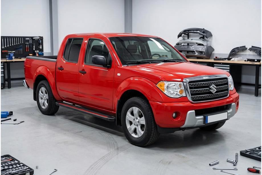 Suzuki Equator 2009- Progi Boczné Maya Red (2 szt., Aluminium) Image