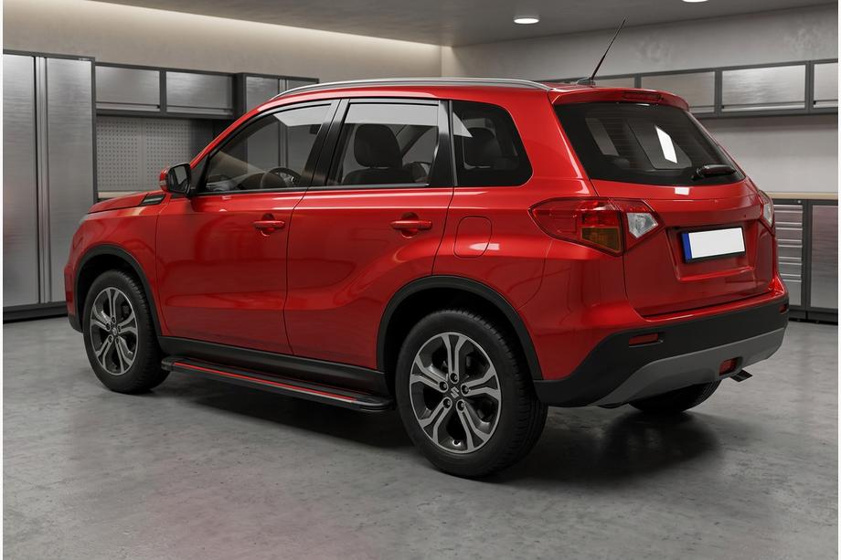 Suzuki Vitara 2015- Progi Boczné Maya Red (2 szt., Aluminium) Image
