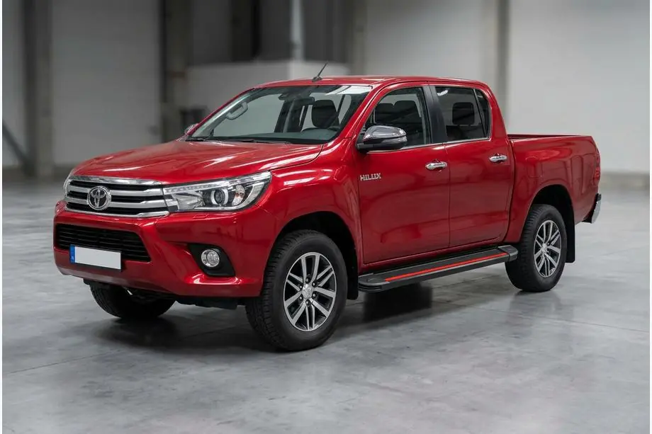 Toyota Hilux 2015- Progi Boczné Maya Red (2 szt., Aluminium) Image