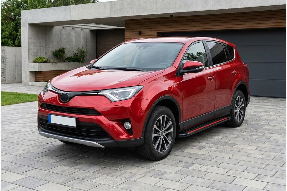 Toyota Rav 4 2013-2018 Progi Boczné Maya Red (2 szt., Aluminium) Image