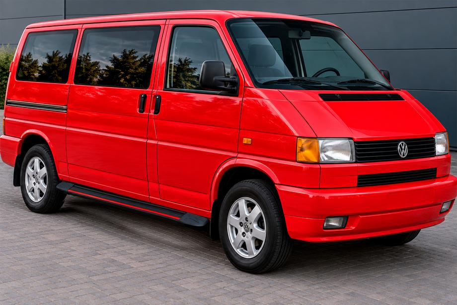 Volkswagen T4 Transporter 1990-2003 Progi Boczné Maya Red (2 szt., Aluminium) Image