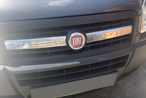 Fiat Doblo I 2005-2010 Chromowane nakładki na grill (2 szt., stal nierdzewna) OmsaLine - Włoska Stal Nierdzewna zdjęcia 1