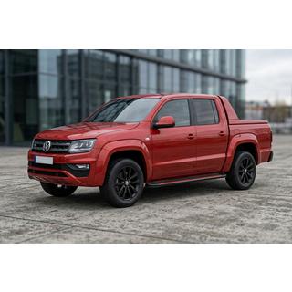 Progi Boczné Maya Red-Black (2 szt., Aluminium) Volkswagen Amarok 2010-2022 zdjęcia 1