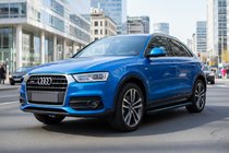 Audi Q3 2011-2019 Progi Boczné Maya Blue (2 szt., Aluminium) zdjęcia 1