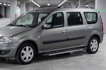 Lada Largus 2012- Progi Boczné RedLine V1 (2 szt., Aluminium) zdjęcia 1