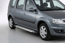 Lada Largus 2012- Progi Boczne Line (2 szt., Aluminium) zdjęcia 1