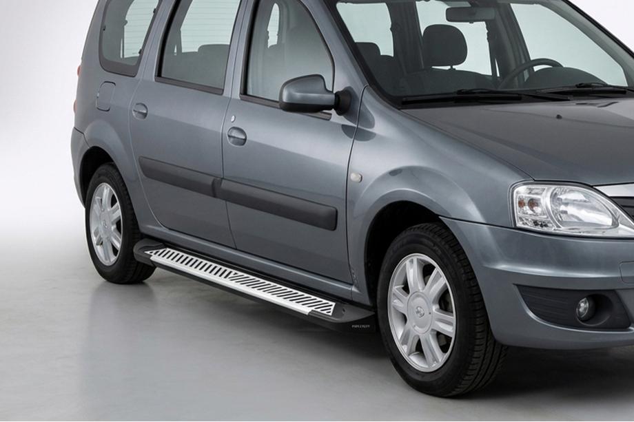 Lada Largus 2012- Progi Boczne Line (2 szt., Aluminium) Image