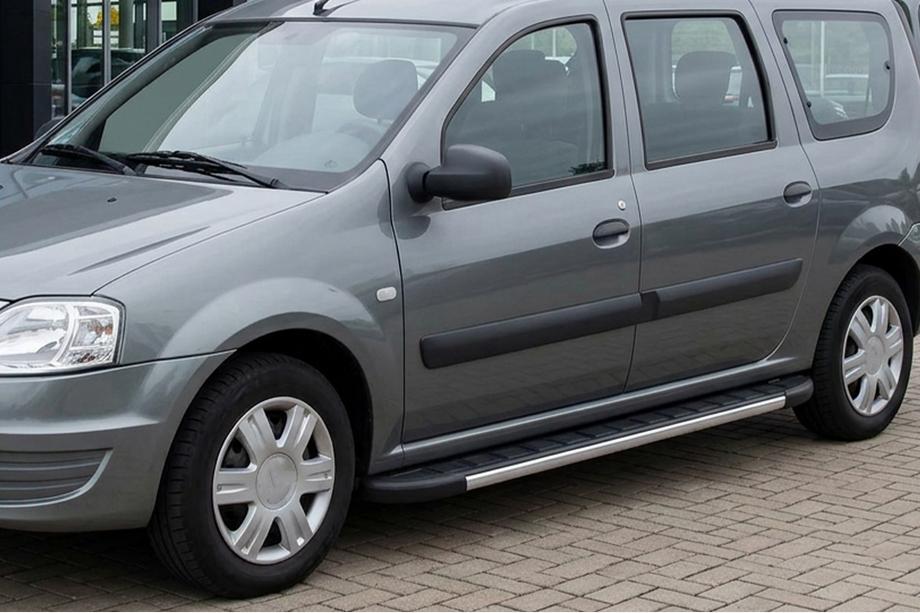 Lada Largus 2012- Progi Boczné Duru (2 szt., Aluminium) Image