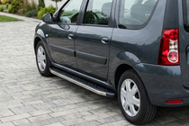 Lada Largus 2012- Progi Boczne BlackLine (2 szt, Aluminium) zdjęcia 1