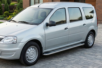 Lada Largus 2012- Progi Boczne Maydos V2 (2 szt., Aluminium i Stal Nierdzewna) zdjęcia 1
