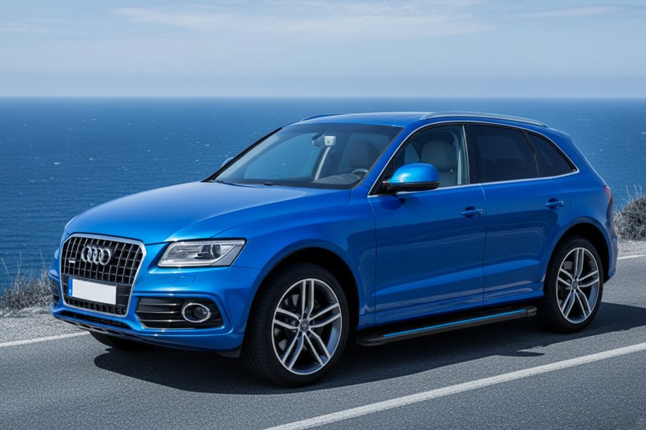 Audi Q5 2008-2017 Progi Boczné Maya Blue (2 szt., Aluminium) Image