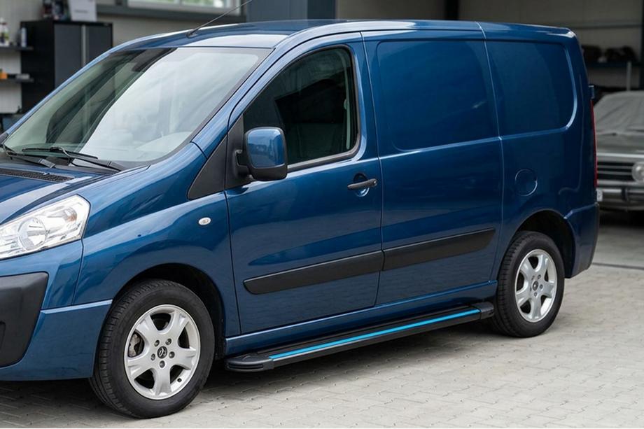 Citroen Jumpy 2007–2017 Progi Boczné Maya Blue (2 szt., Aluminium) Image