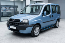 Fiat Doblo I 2005-2010 Progi Boczné Maya Blue (2 szt., Aluminium) zdjęcia 1