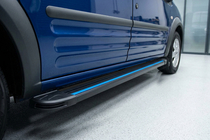 Ford Connect 2006–2009 Progi Boczné Maya Blue (2 szt., Aluminium) zdjęcia 1