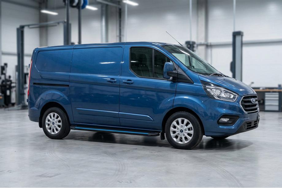 Ford Custom 2013-2022 Progi Boczné Maya Blue (2 szt., Aluminium) Image