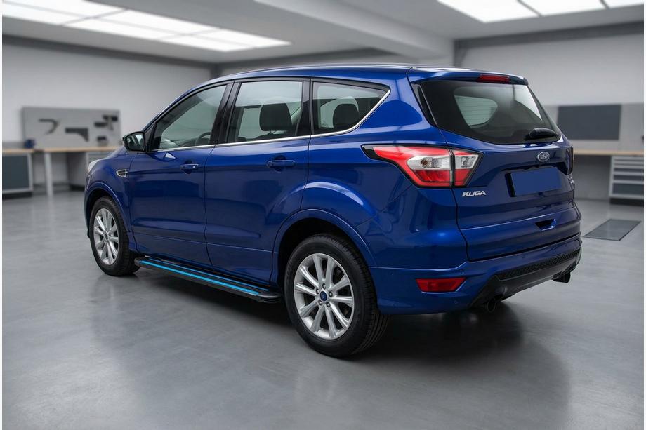 Ford Kuga/Escape 2013-2019 Progi Boczné Maya Blue (2 szt., Aluminium) Image