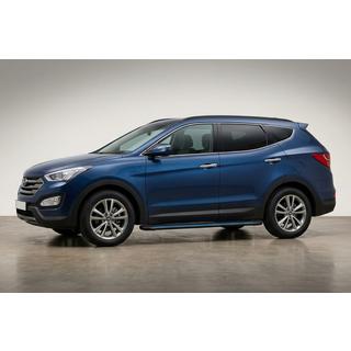 Progi Boczné Maya Blue (2 szt., Aluminium) Hyundai Santa Fe 3 2012-2018 zdjęcia 1