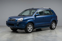 Hyundai Tucson JM 2004- Progi Boczné Maya Blue (2 szt., Aluminium) zdjęcia 1