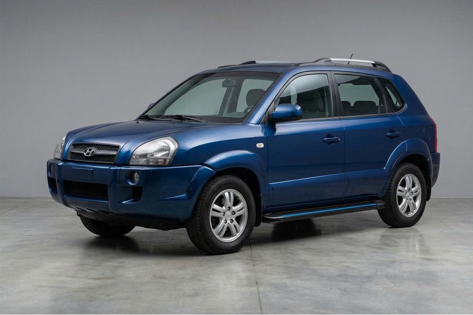 Hyundai Tucson JM 2004- Progi Boczné Maya Blue (2 szt., Aluminium) Image