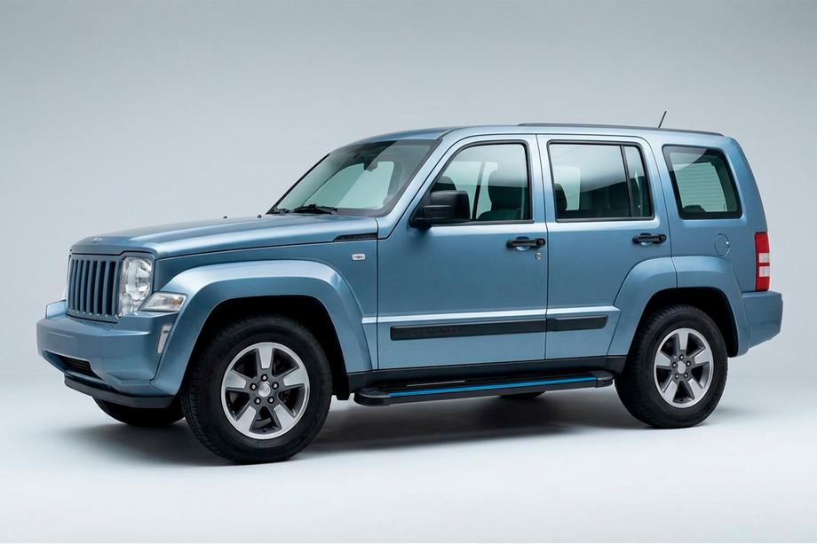 Jeep Cherokee/Liberty 2007-2013 Progi Boczné Maya Blue (2 szt., Aluminium) Image