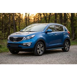 Progi Boczne Maya Blue-Black (2 szt., Aluminium) Kia Sportage 2010-2015 zdjęcia 1