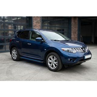 Progi Boczné Maya Blue (2 szt., Aluminium) Nissan Murano 2008-2014 zdjęcia 1