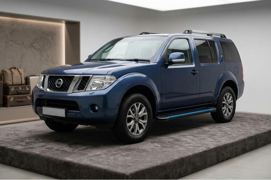 Nissan Pathfinder R51 2005-2014 Progi Boczné Maya Blue (2 szt., Aluminium) Zdjęcia 1
