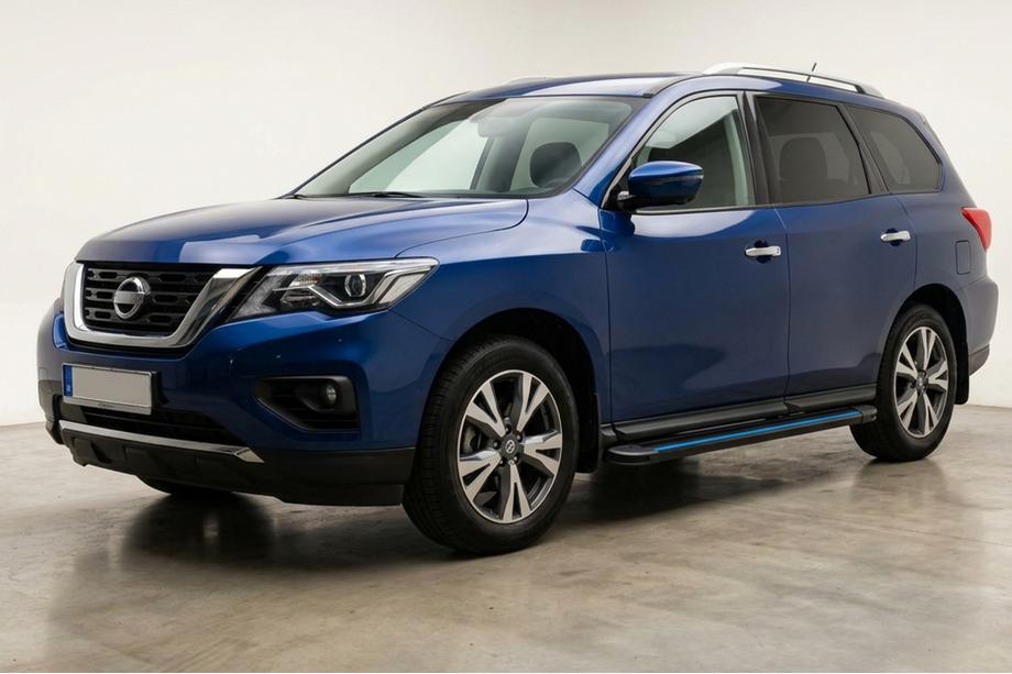 Nissan Pathfinder R52 2012-2021 Progi Boczné Maya Blue (2 szt., Aluminium) Image