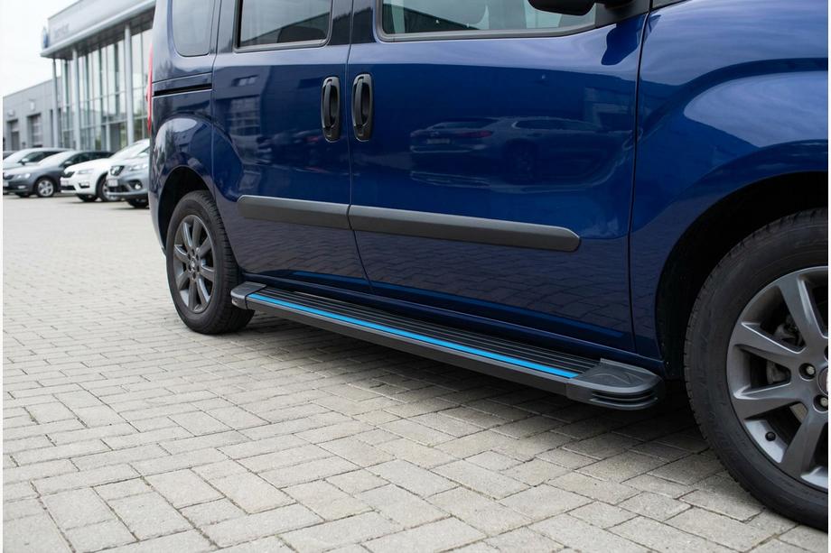 Opel Combo 2012-2018 Progi Boczné Maya Blue (2 szt., Aluminium) Maxi Baza Image