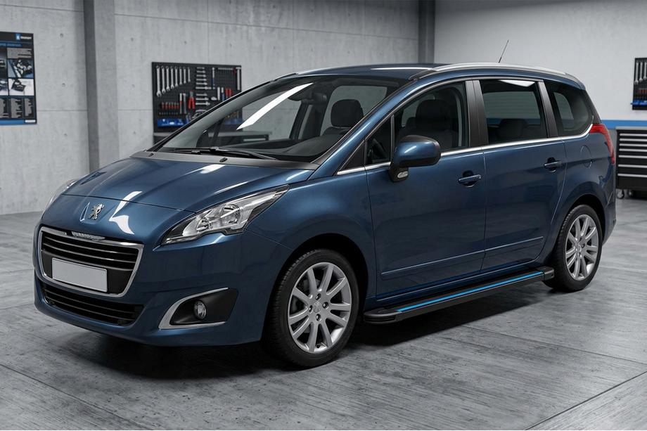 Peugeot 5008 2009-2016 Progi Boczné Maya Blue (2 szt., Aluminium) Image