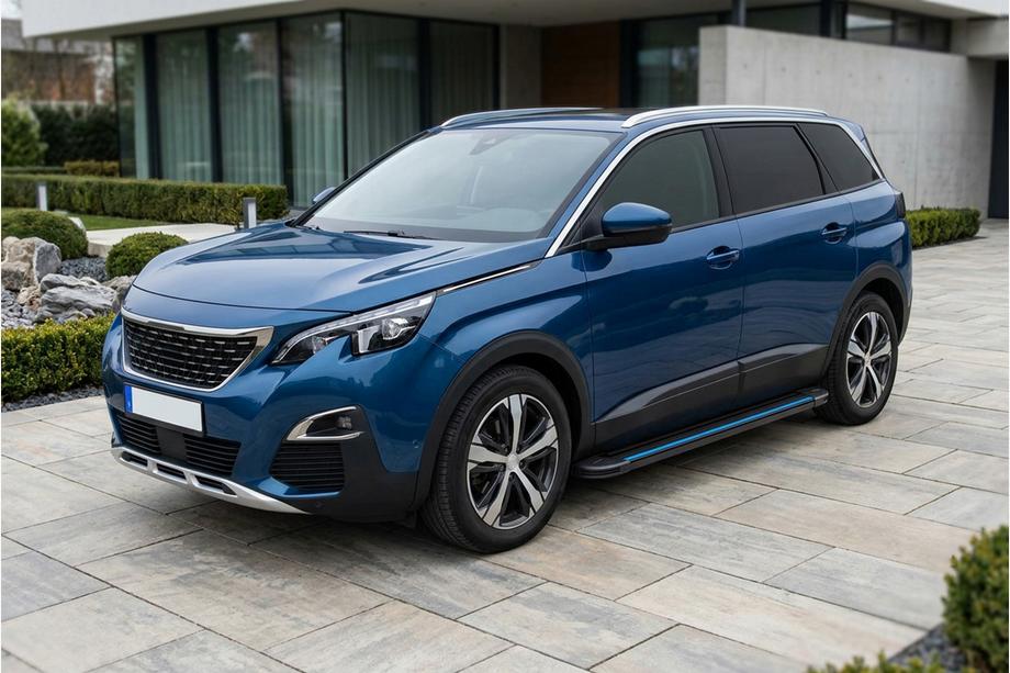 Peugeot 5008 2016-2023 Progi Boczné Maya Blue (2 szt., Aluminium) Image