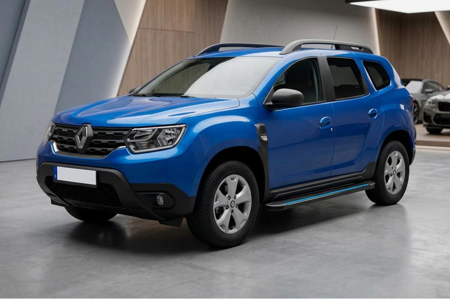 Renault Duster 2018-2024 Progi Boczné Maya Blue (2 szt., Aluminium) Image