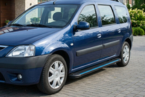 Renault Logan MCV 2005-2013 Progi Boczné Maya Blue (2 szt., Aluminium) zdjęcia 3