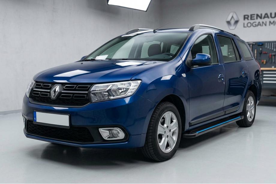 Renault Logan MCV 2013-2022 Progi Boczné Maya Blue (2 szt., Aluminium) Image