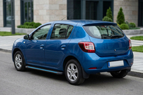 Renault Sandero 2013-2022 Progi Boczné Maya Blue (2 szt., Aluminium) zdjęcia 1