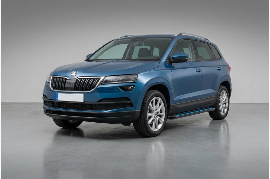 Skoda Karoq 2018- Progi Boczné Maya Blue (2 szt., Aluminium) Image