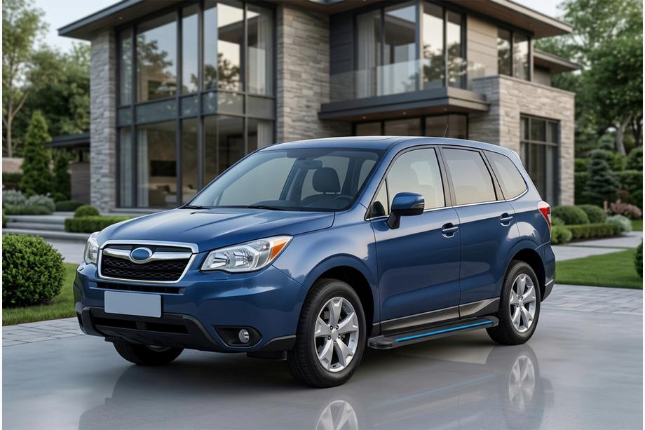 Subaru Forester 2013-2018 Progi Boczné Maya Blue (2 szt., Aluminium) Image