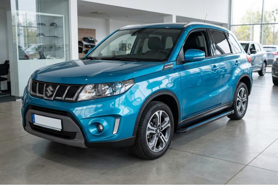 Suzuki Vitara 2015- Progi Boczné Maya Blue (2 szt., Aluminium) Image