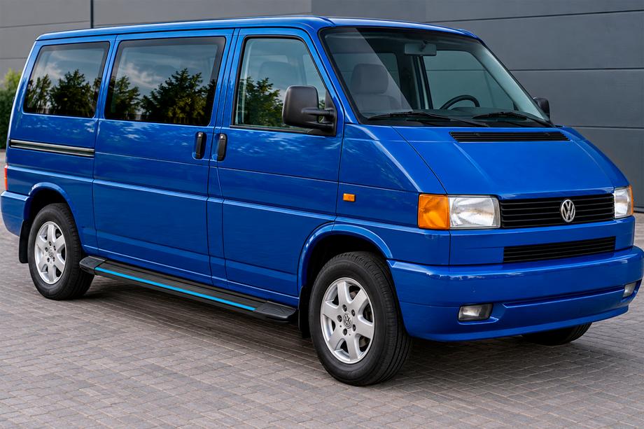 Volkswagen T4 Transporter 1990-2003 Progi Boczné Maya Blue (2 szt., Aluminium) Image