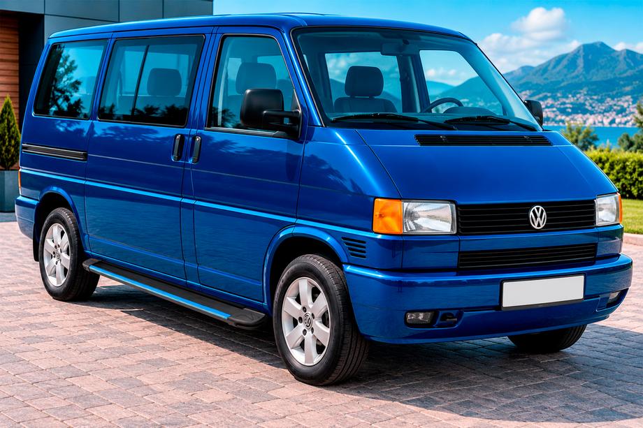 Volkswagen T4 Caravelle/Multivan 1990–2003 Progi Boczné Maya Blue (2 szt., Aluminium) Image