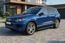 Volkswagen Touareg 2010-2018 Progi Boczné Maya Blue (2 szt., Aluminium) zdjęcia 1