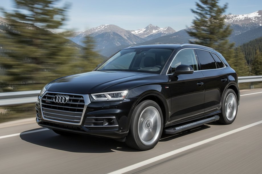 Audi Q5 2017-2025 Progi Boczné Vision New Black (2 szt., Aluminium) Image