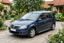 Dacia Logan MCV 2004-2014 Progi Boczne New Vision Black (2 szt., Aluminium) zdjęcia 1