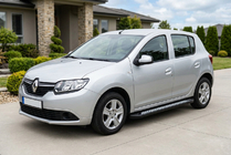 Dacia Sandero 2013-2020 Progi Boczne New Vision Black (2 szt., Aluminium) zdjęcia 1