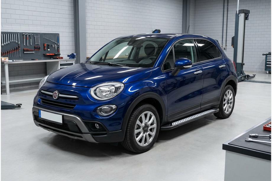 Fiat 500X 2014-2024 Progi Boczne New Vision Black (2 szt., Aluminium) Image