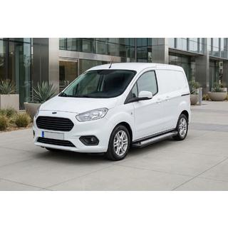 Progi Boczne New Vision Black (2 szt., Aluminium) Ford Courier 2014-2023 zdjęcia 1