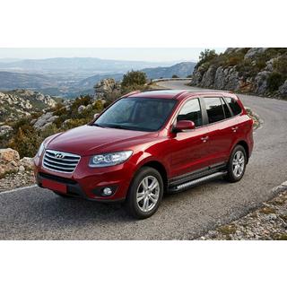 Progi Boczne New Vision Black (2 szt., Aluminium) Hyundai Santa Fe 2 2006-2012 zdjęcia 1