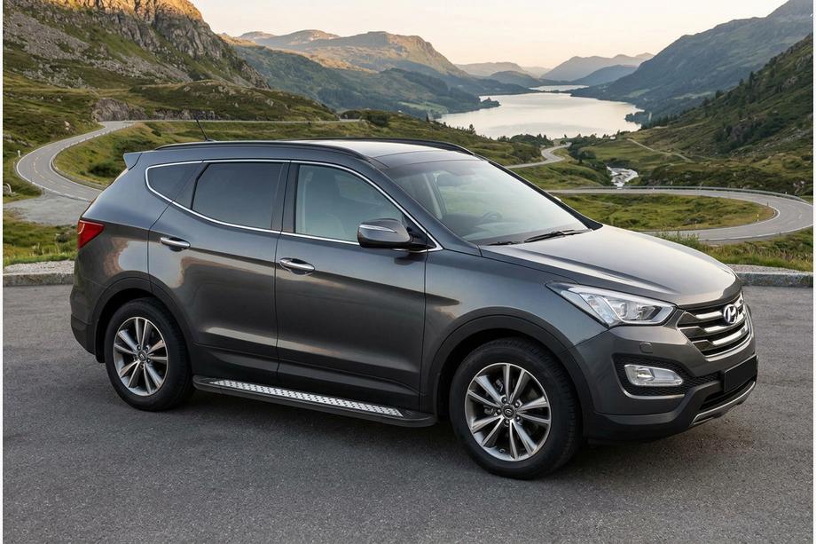 Hyundai Santa Fe 3 2012-2018 Progi Boczne New Vision Black (2 szt., Aluminium) Image